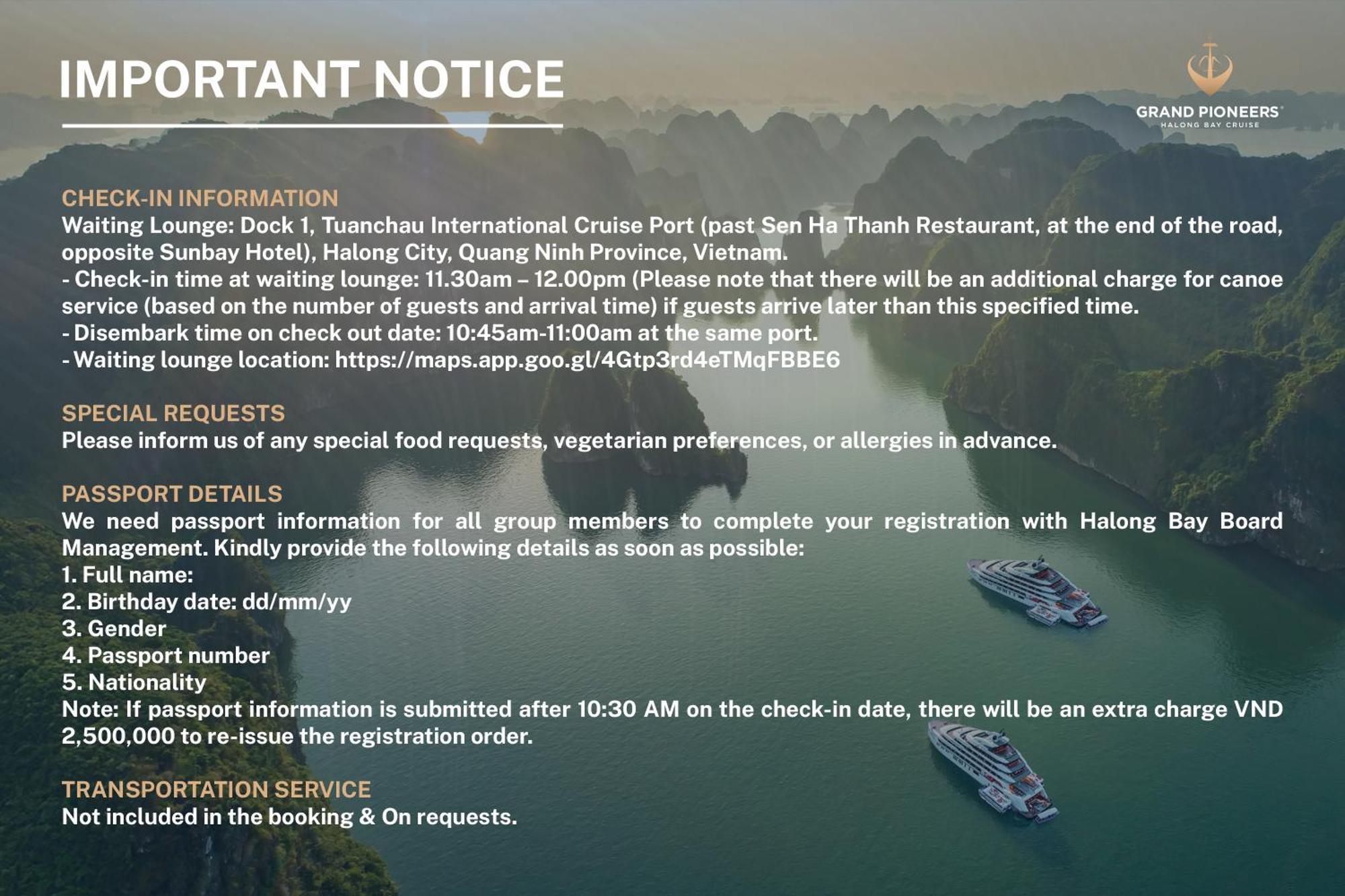 Hotel Grand Pioneers Halong Bay Cruise 1 Ha Long Esterno foto